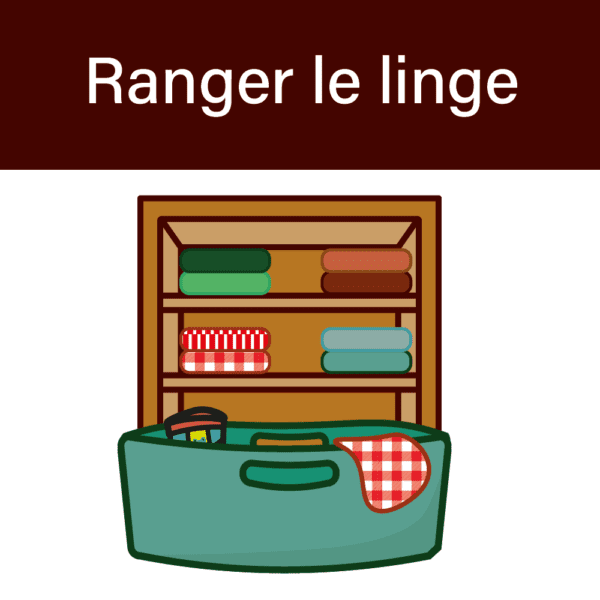 ranger le linge Pictogramme de Orage Coloré