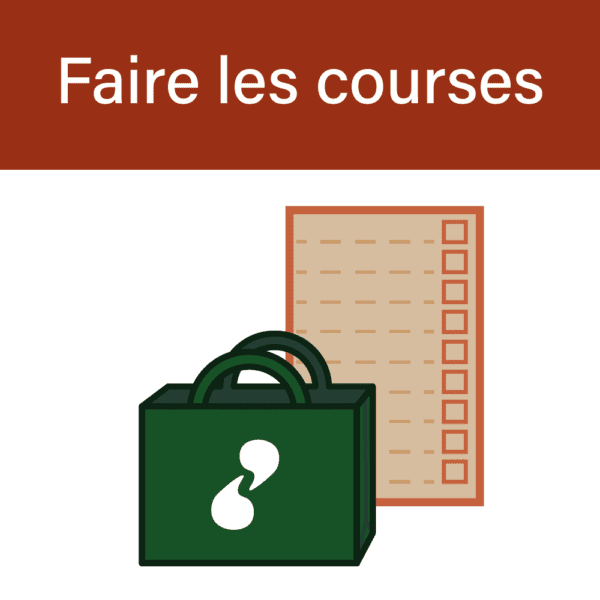 Pictogramme - faire la liste de courses