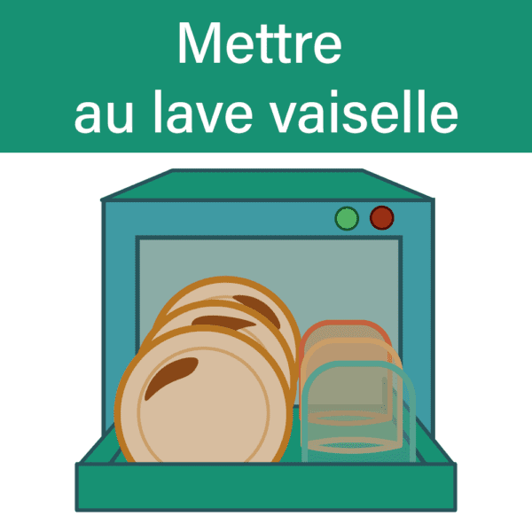 Pictogramme - mettre au lave vaisselle