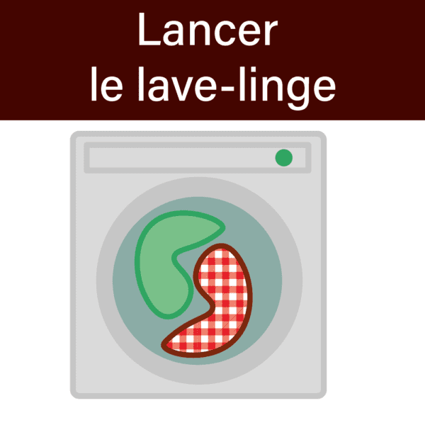 Pictogramme - lancer le lave-linge