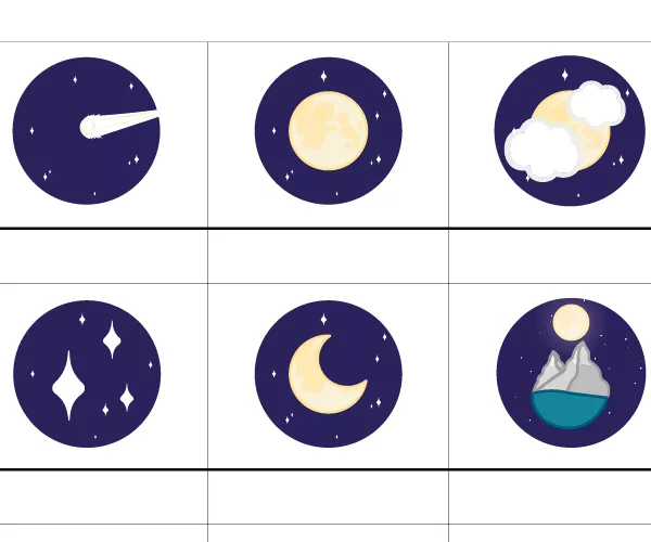 pictogramme nuit
