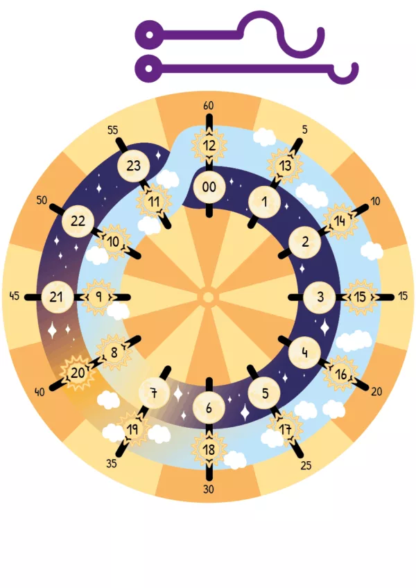 Horloge pédagogique PDF