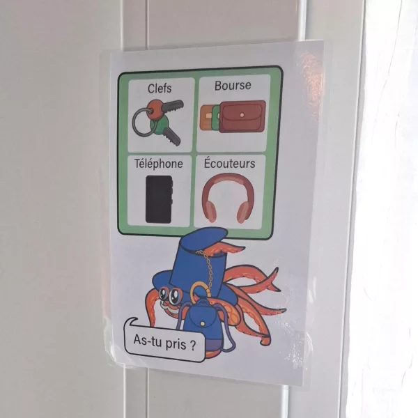 Pense-bête plastifié