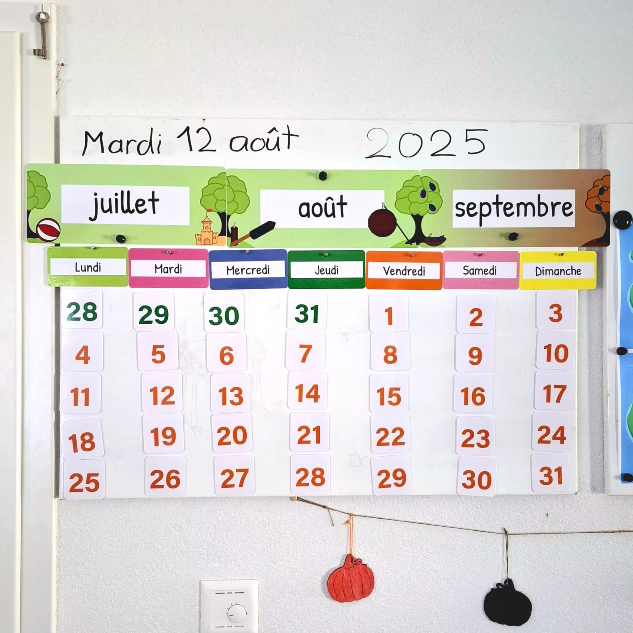 Calendrier Complet Interactif – Maternelle & Cycle 1