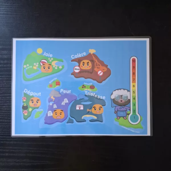 carte émotion Poster des émotions