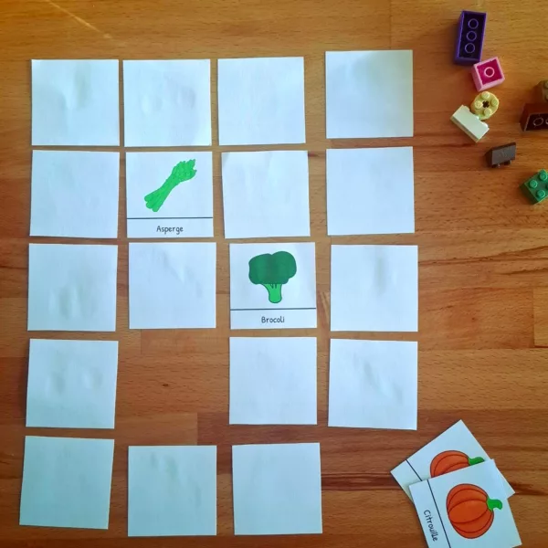 🍎 Memory Fruits et Légumes – PDF ou plastifier