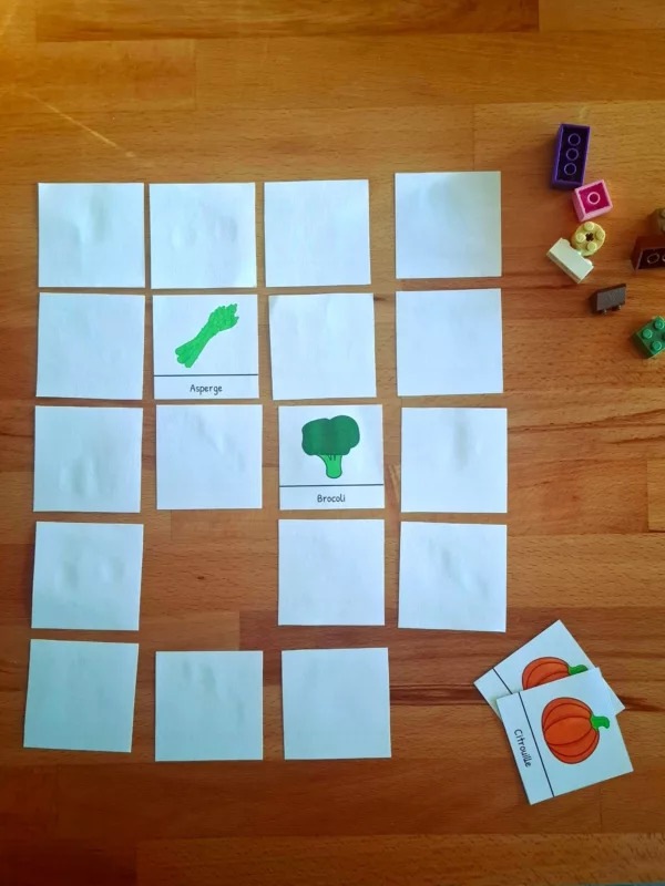 🍎 Memory Fruits et Légumes – PDF ou plastifier