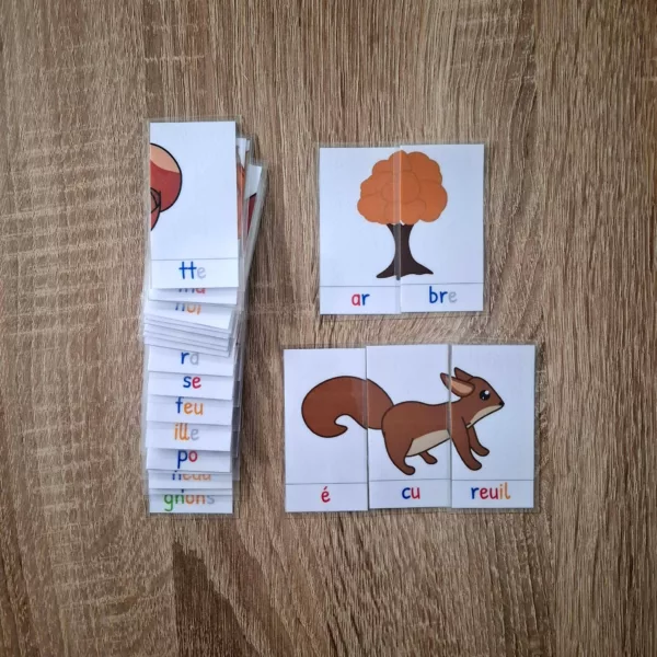 Puzzle syllabique d’automne