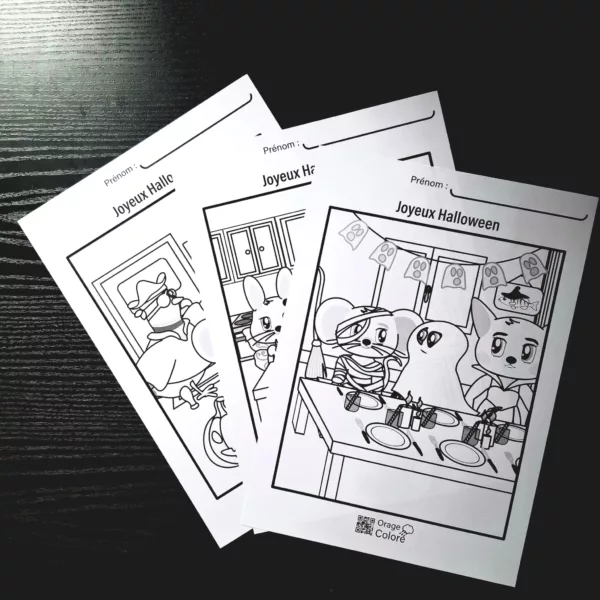 coloriage Halloween Atelier Halloween à imprimer