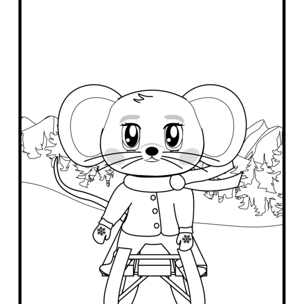 Coloriage de Janvier