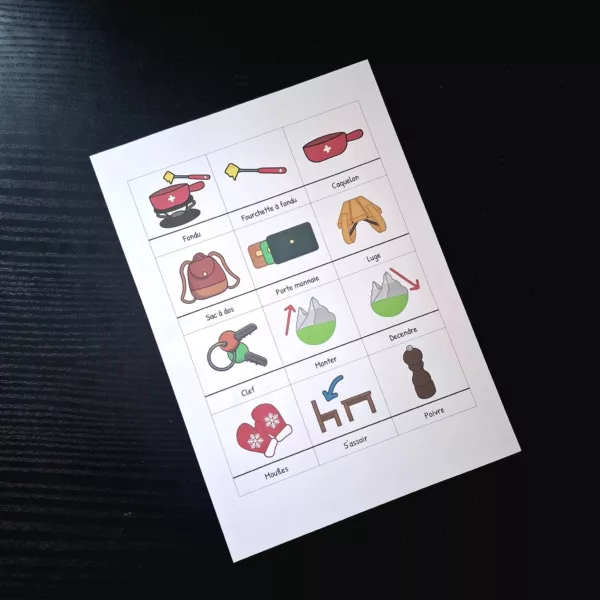 Pictogramme sortie hivernal