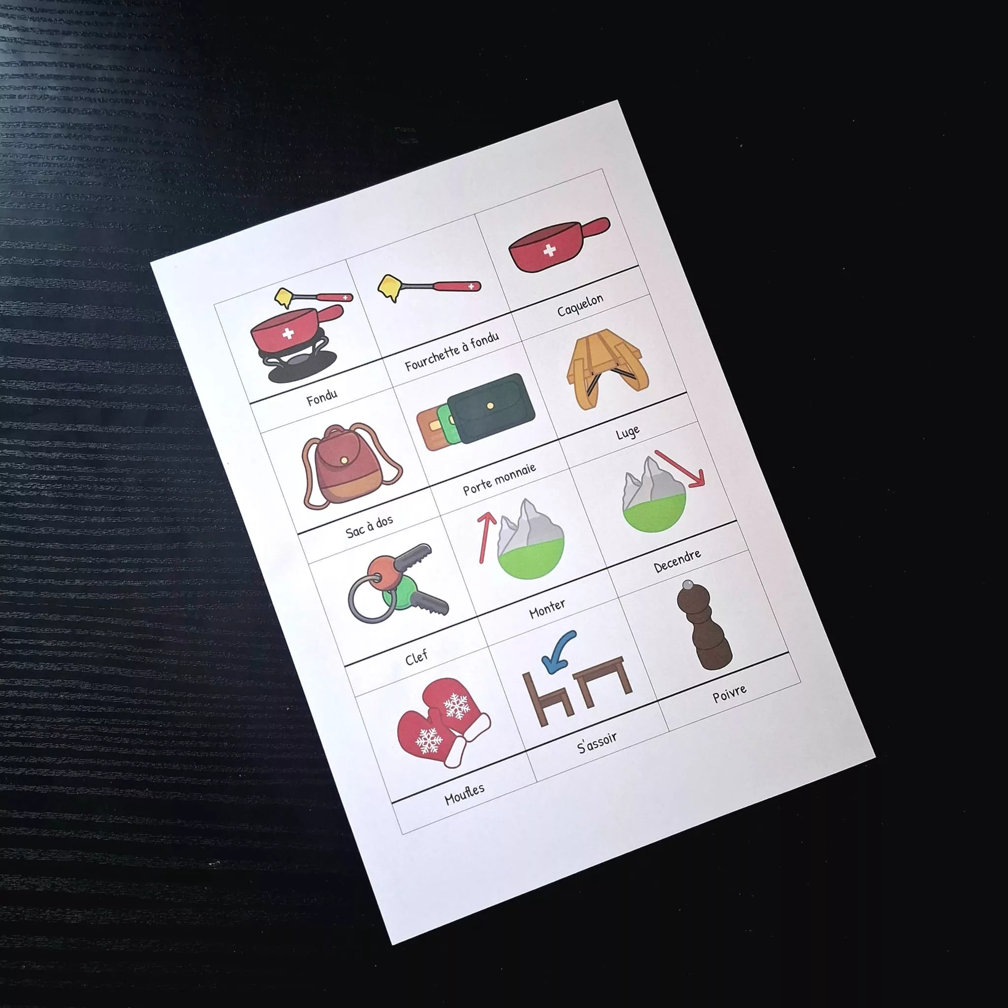 Pictogramme sortie hivernal