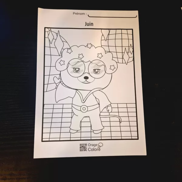 Coloriage Juin à imprimer