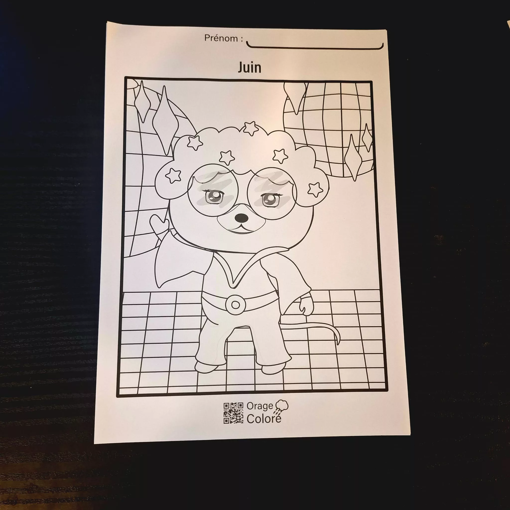 Coloriage Juin à imprimer