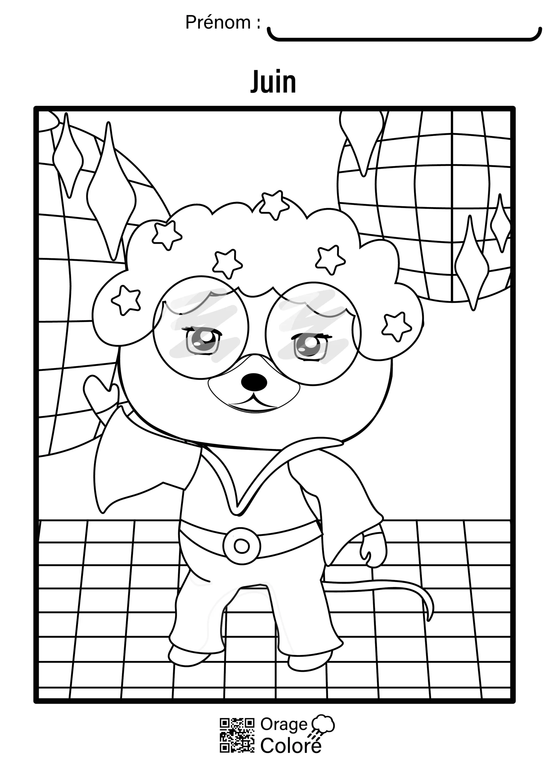 coloriage juin